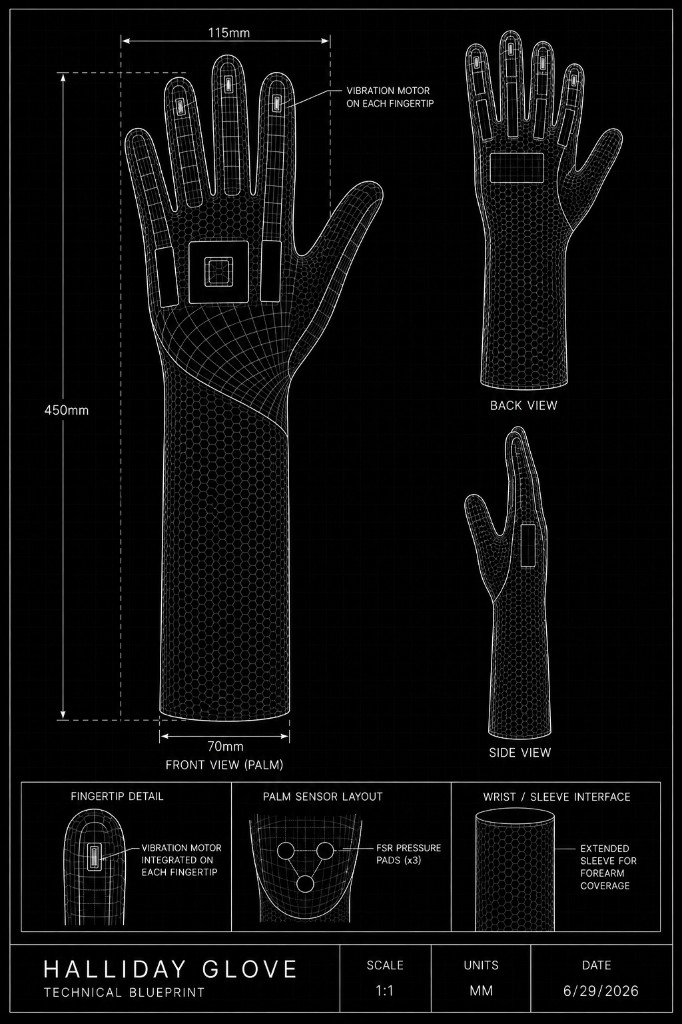 Halliday Glove — Technical Blueprint